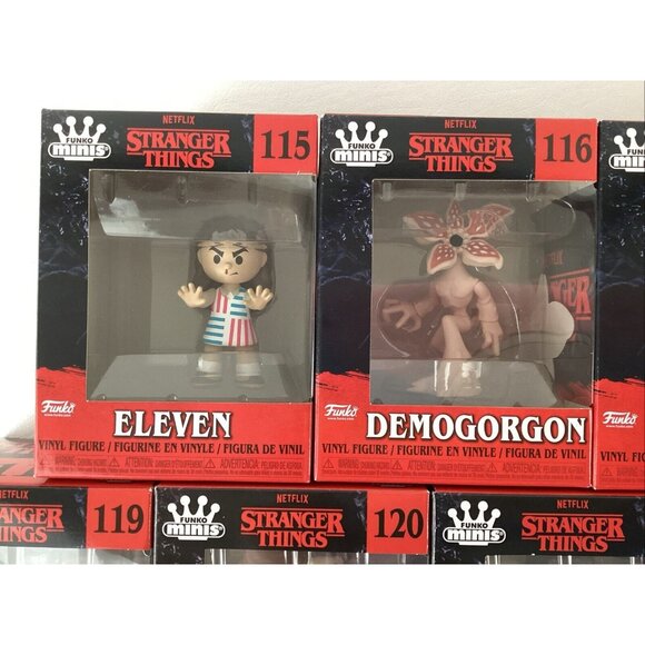 Stranger Things Funko Minis Netflix Vinyl Figures Season 4 Complete Set of 9 New - Picture 7 of 16